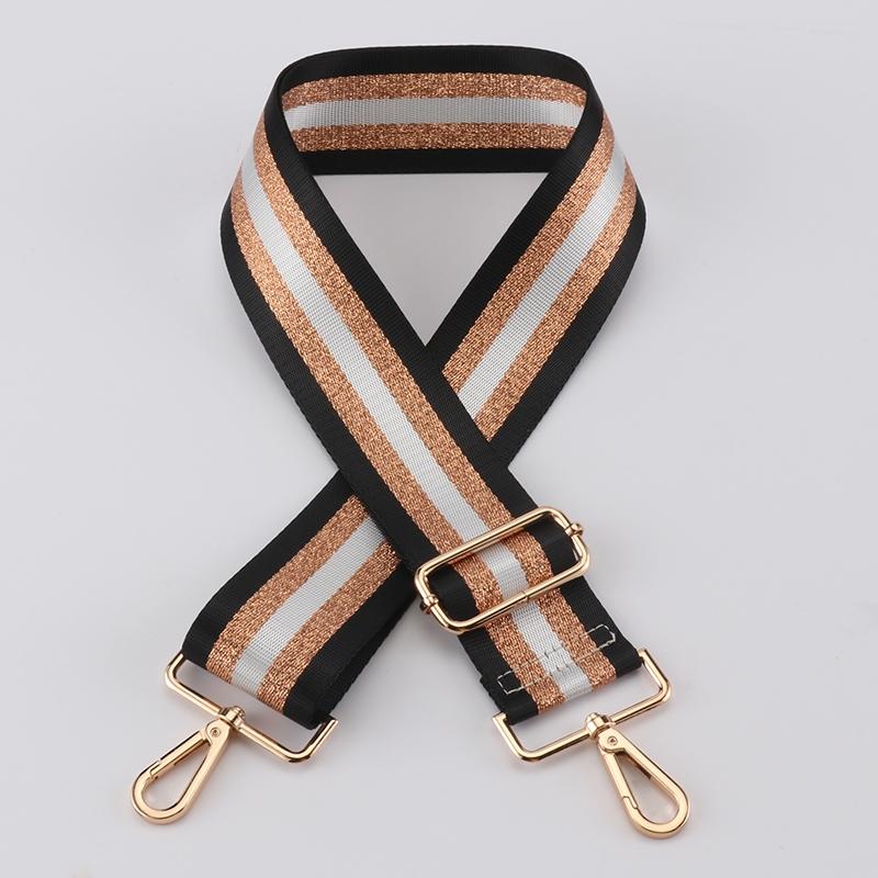 Silver Thread Multi-color Wide Bag Strap