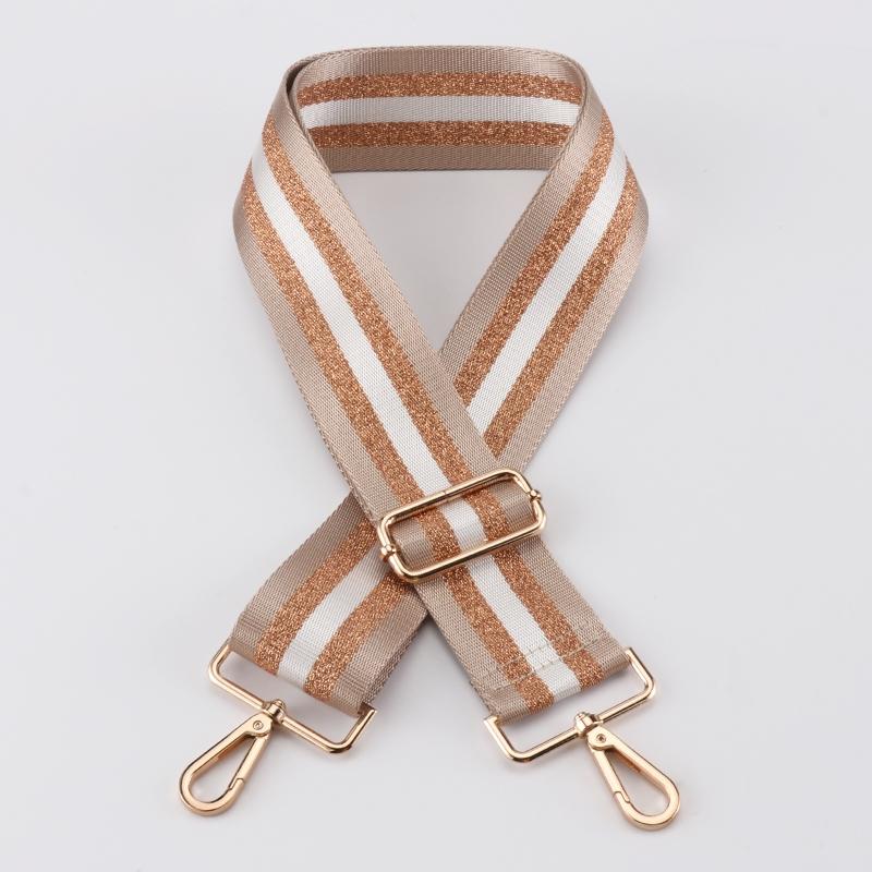 Silver Thread Multi-color Wide Bag Strap