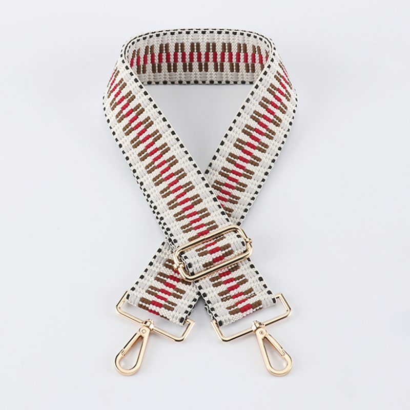 Contrast Color Diamond Wide Bag Strap