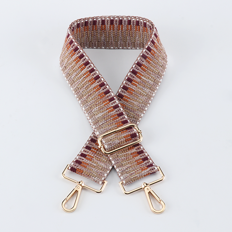 Contrast Color Diamond Wide Bag Strap