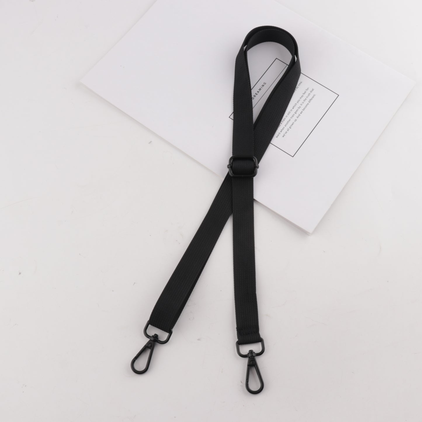 Solid Color Spaghetti Bag Straps with Matte Black Buckle